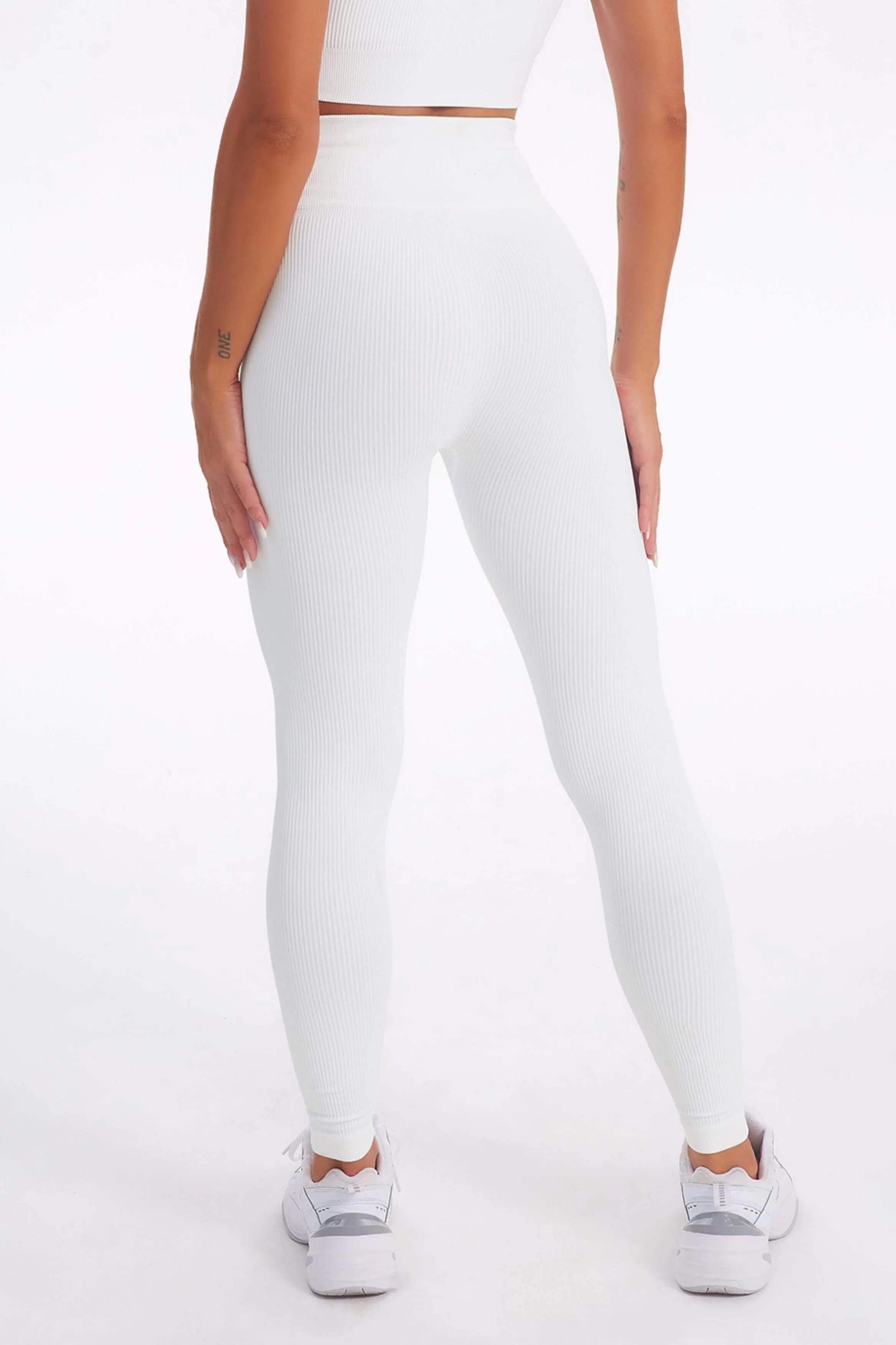 Acid Wash Ribbed Seamless 2 Piece Workout Sets