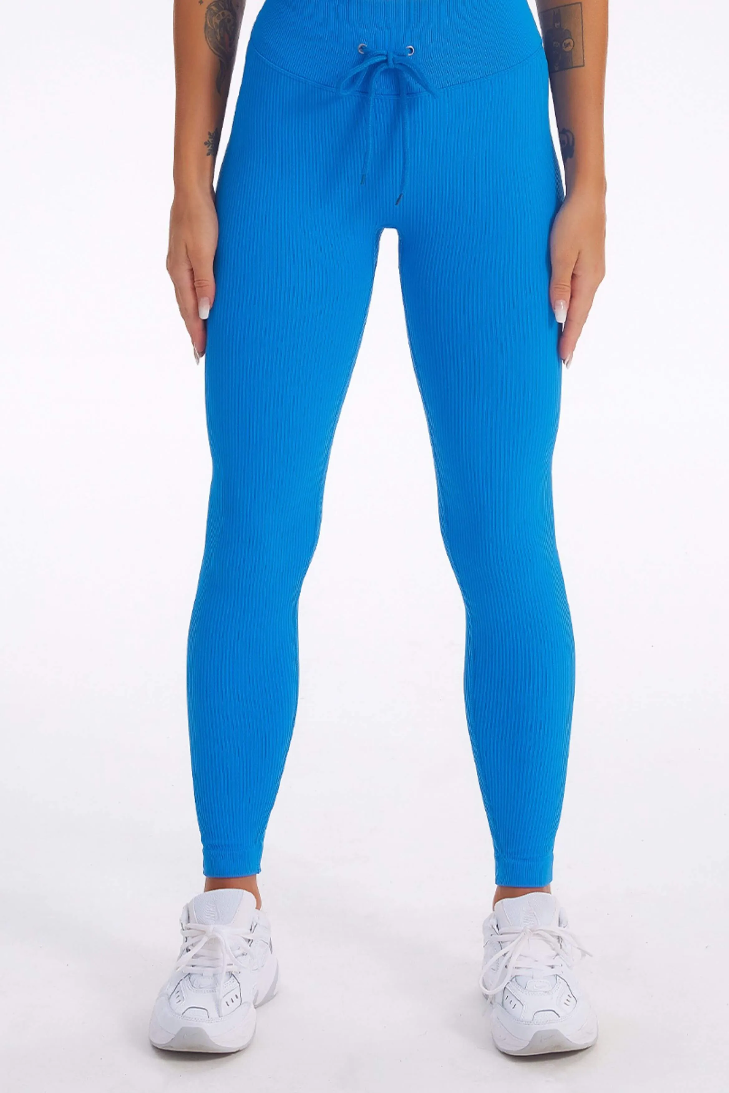Acid Wash Ribbed Seamless 2 Piece Workout Sets