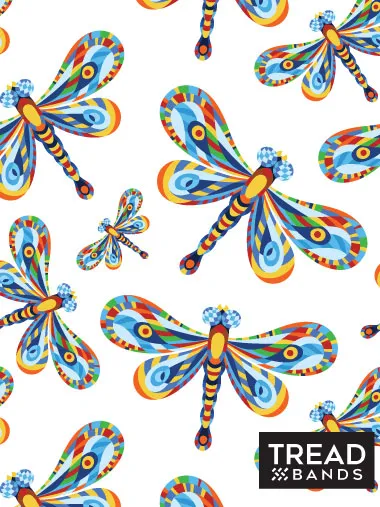 All-Season Contoured Headband - Dragonflies