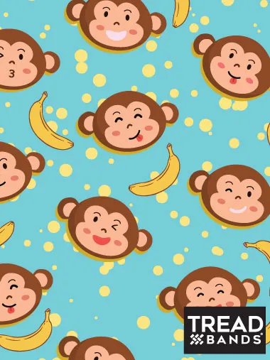 All-Season Contoured Headband - Silly Monkeys