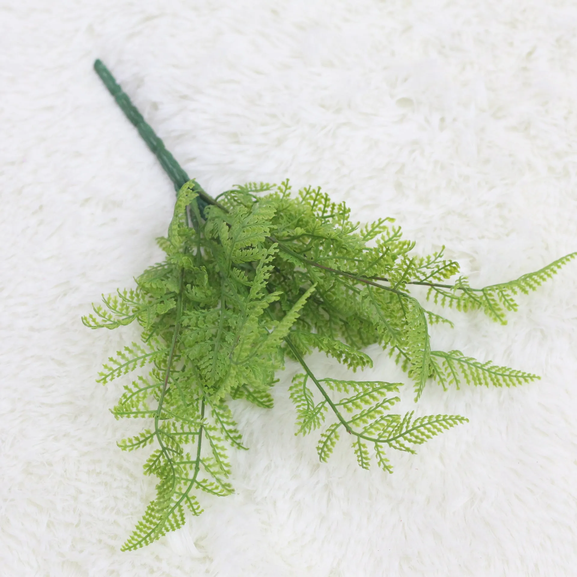 Artificial Plant Silk Flower Plastic Fake Green Plants 5PCS