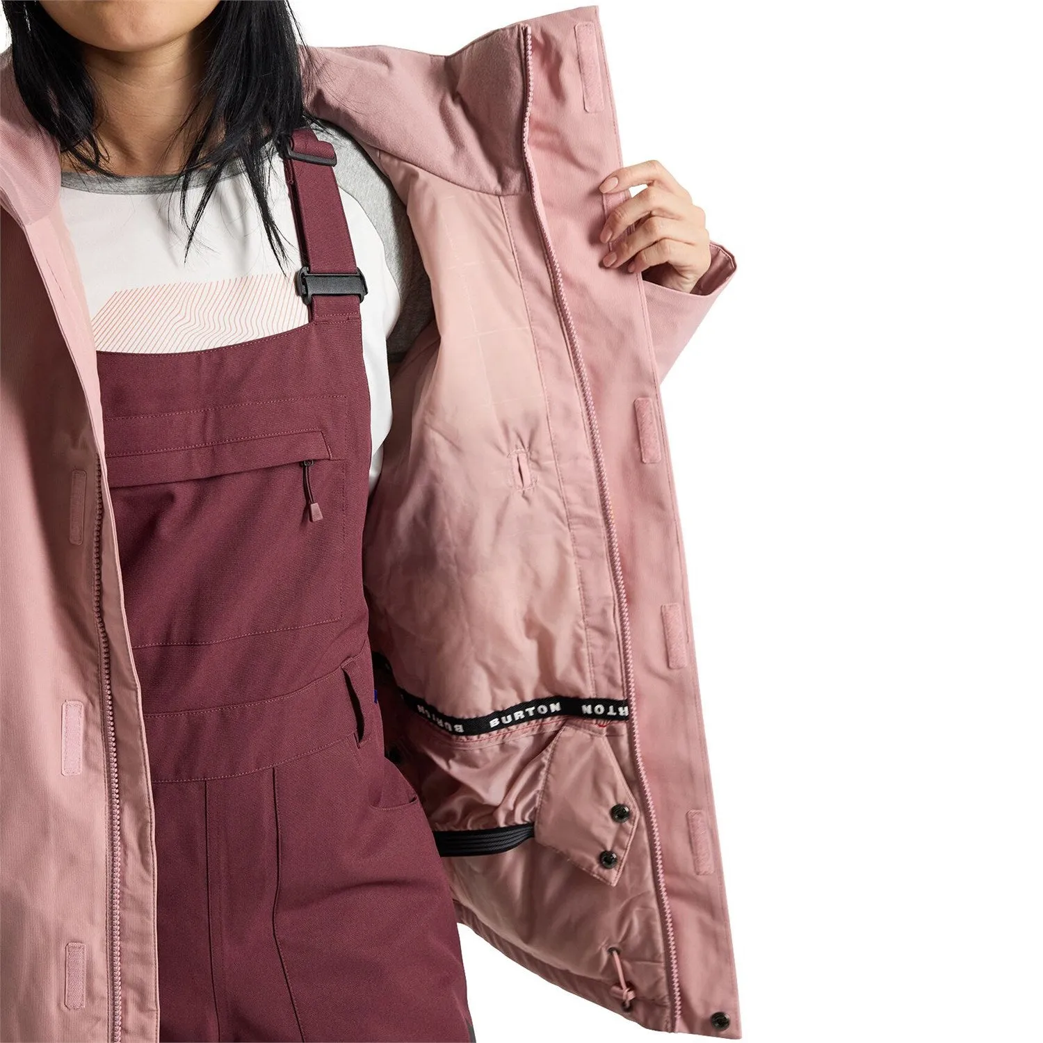 Burton Jet Ridge Jacket Womens 2024 Powder Blush