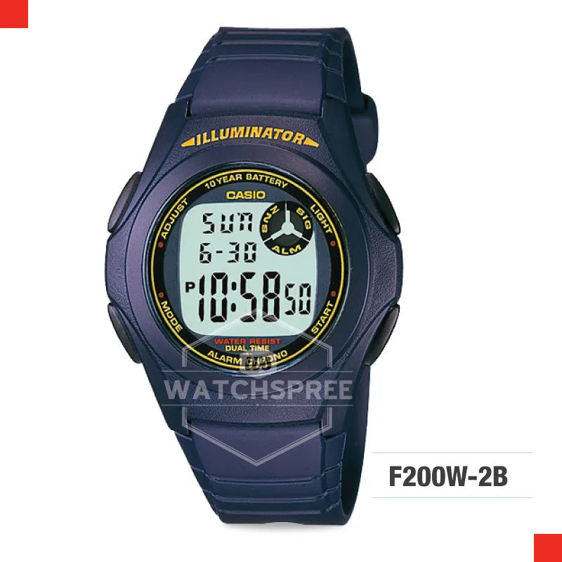 Casio Sports Watch F200W-2B