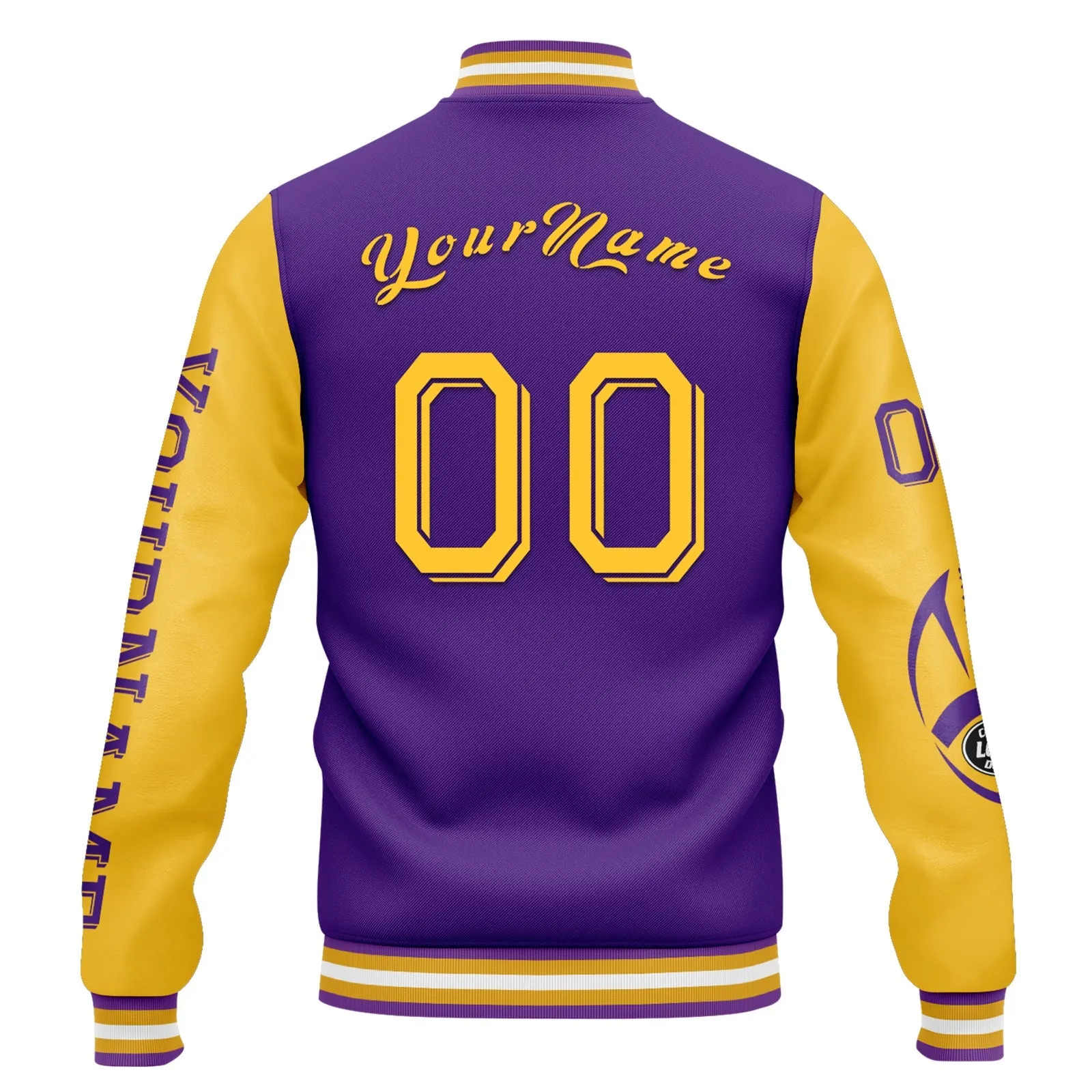 Custom Purple Yellow Minnesota Jacket and Sports Shoes Combo Offer Personalized Combo ZH-D020294-17
