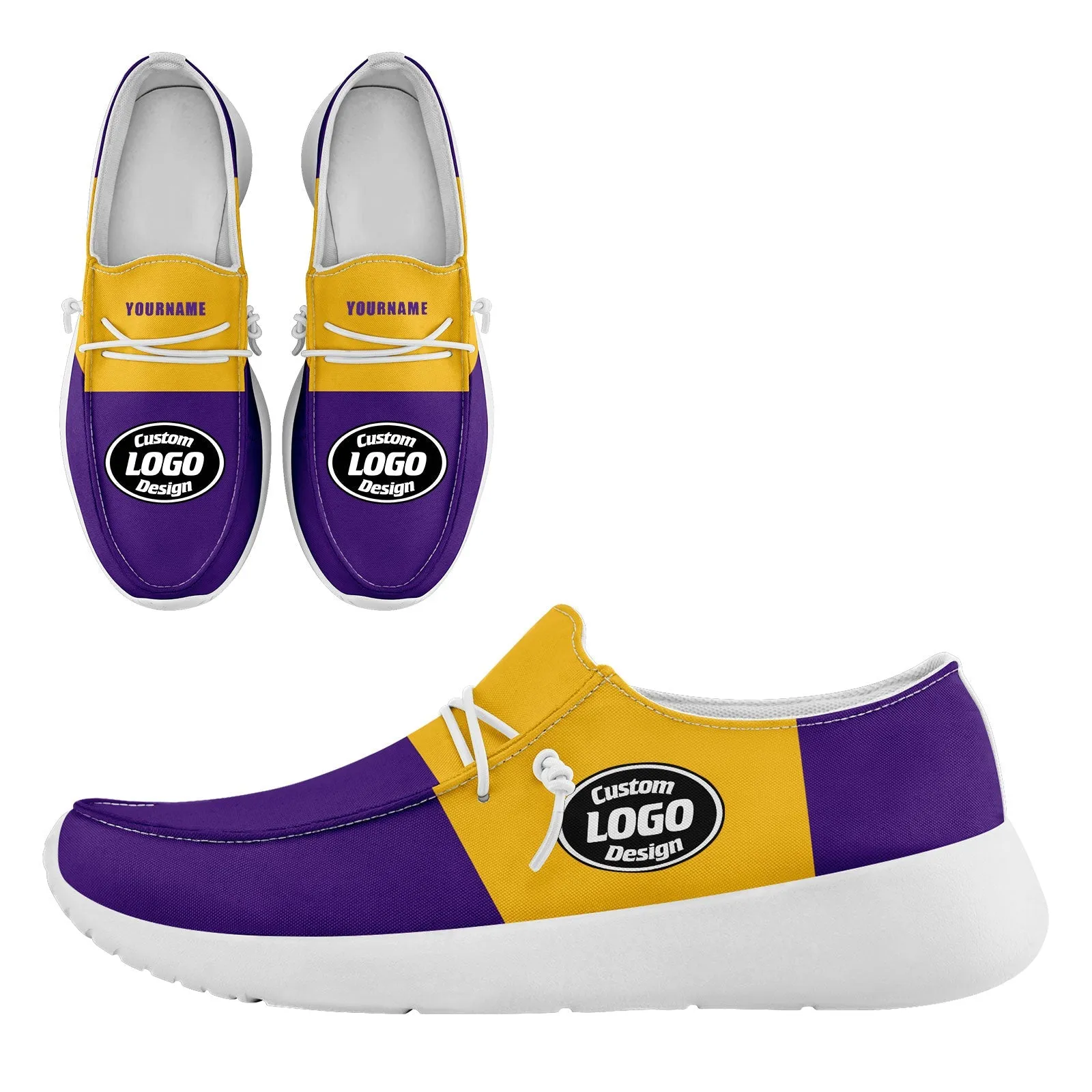 Custom Purple Yellow Minnesota Jacket and Sports Shoes Combo Offer Personalized Combo ZH-D020294-17