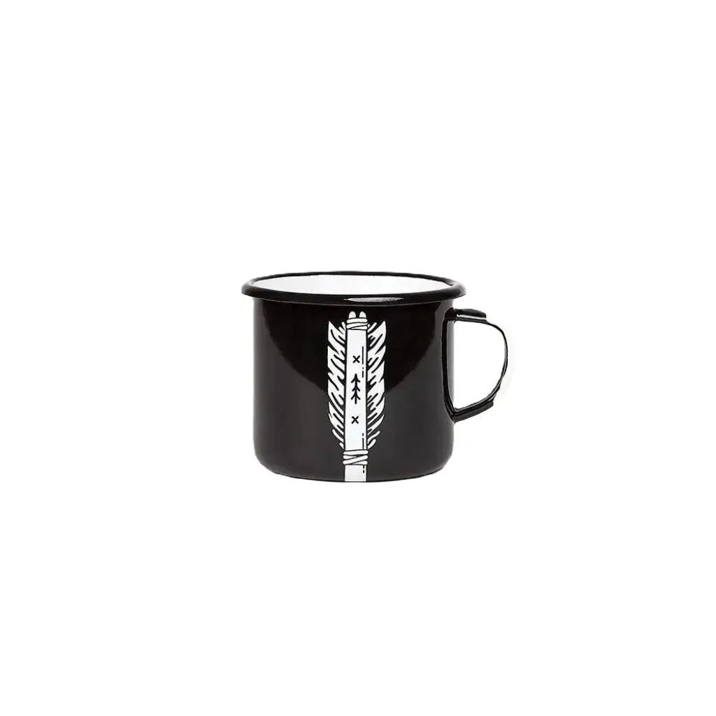 Emalco Enamelware 16.9oz Enamel Bear & Arrow Mug