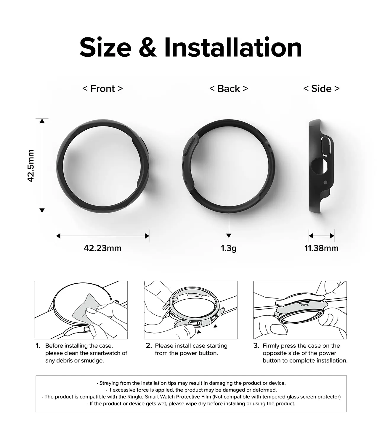 Google Pixel Watch 41mm | Air Sports - Clear & Matte Black