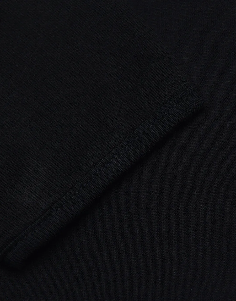 Kid's Naughty Printed Sweat Shirt- Black
