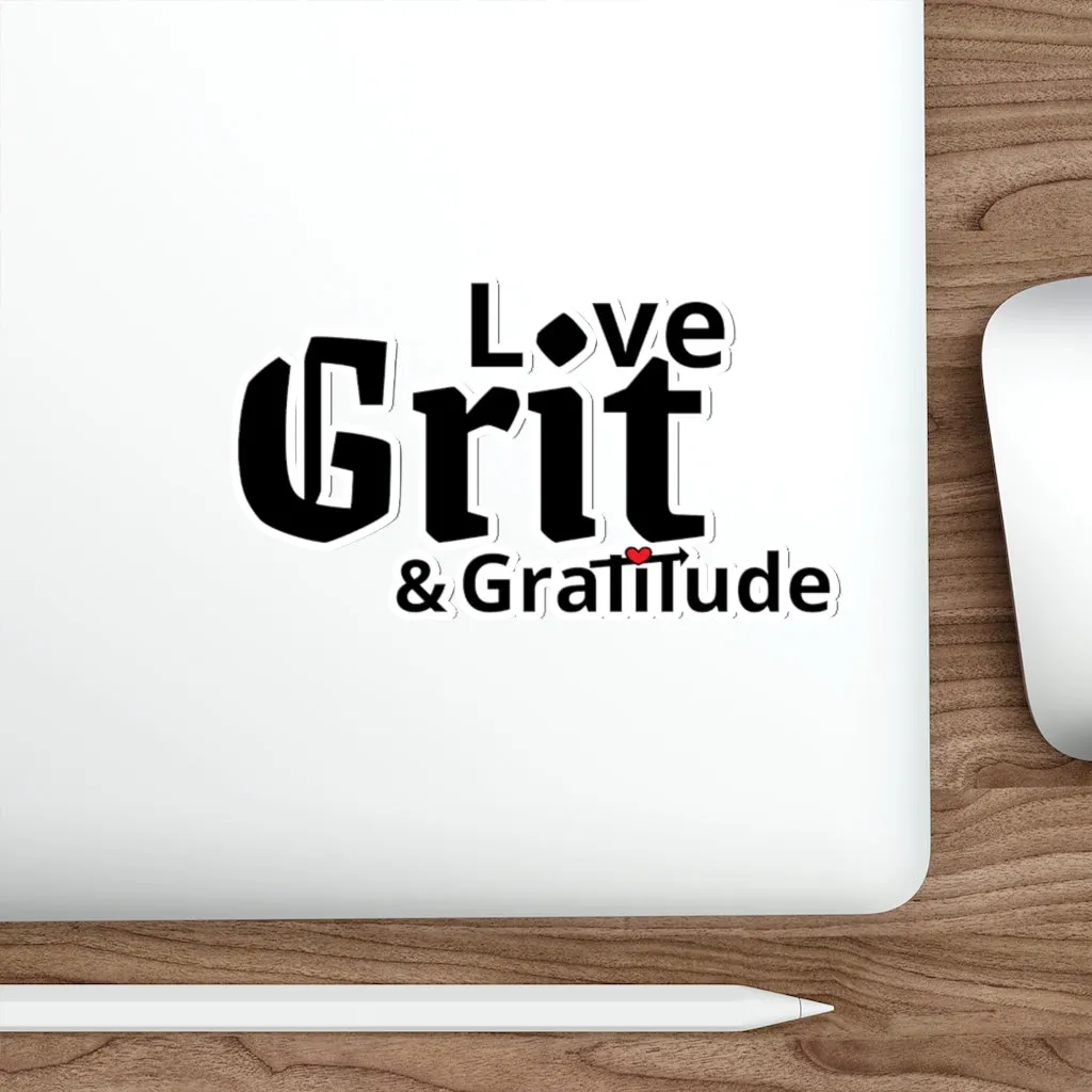 LG&G Black with Red Die-Cut Stickers