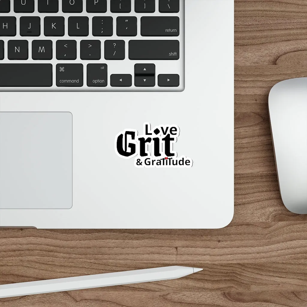 LG&G Black with Red Die-Cut Stickers