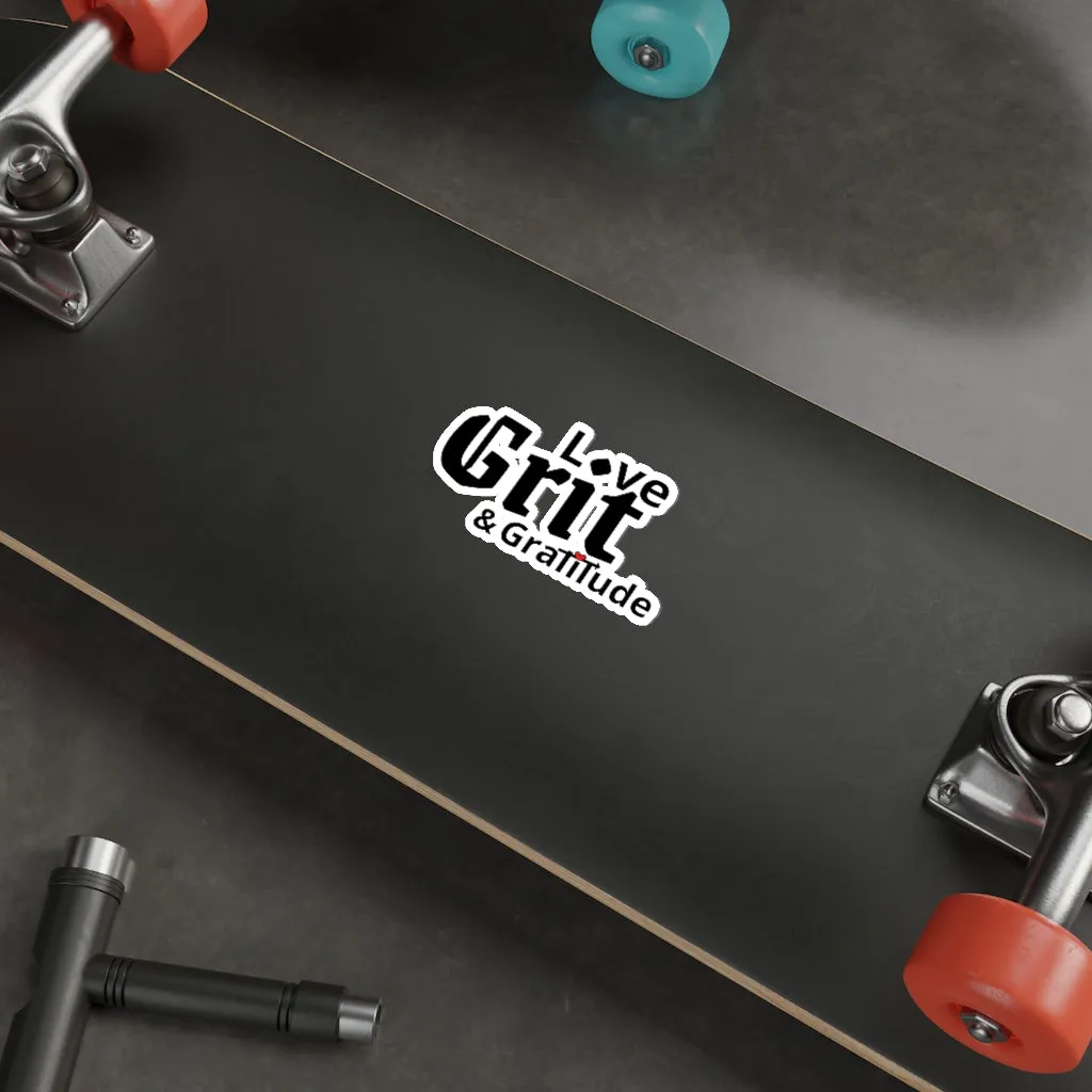 LG&G Black with Red Die-Cut Stickers