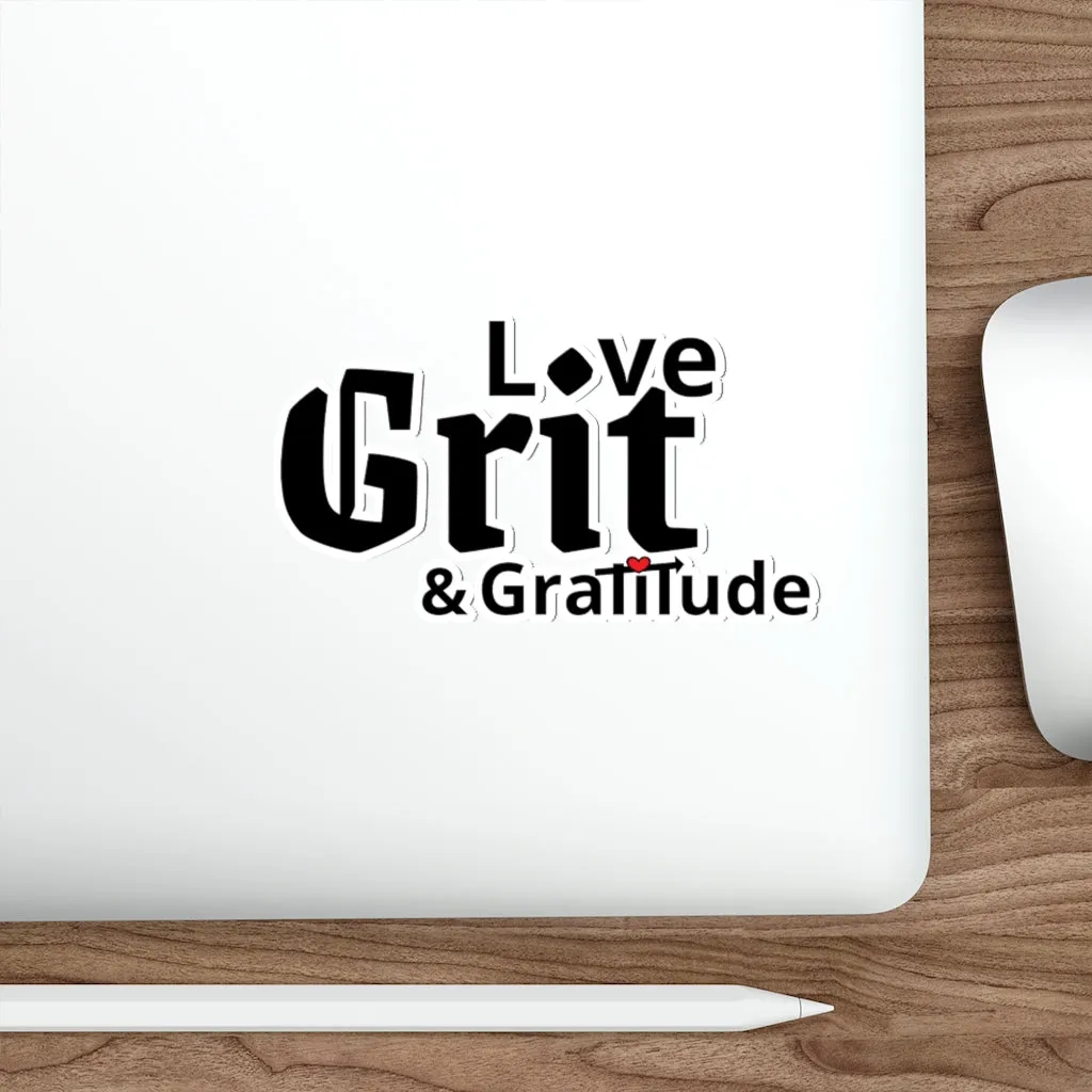 LG&G Black with Red Die-Cut Stickers