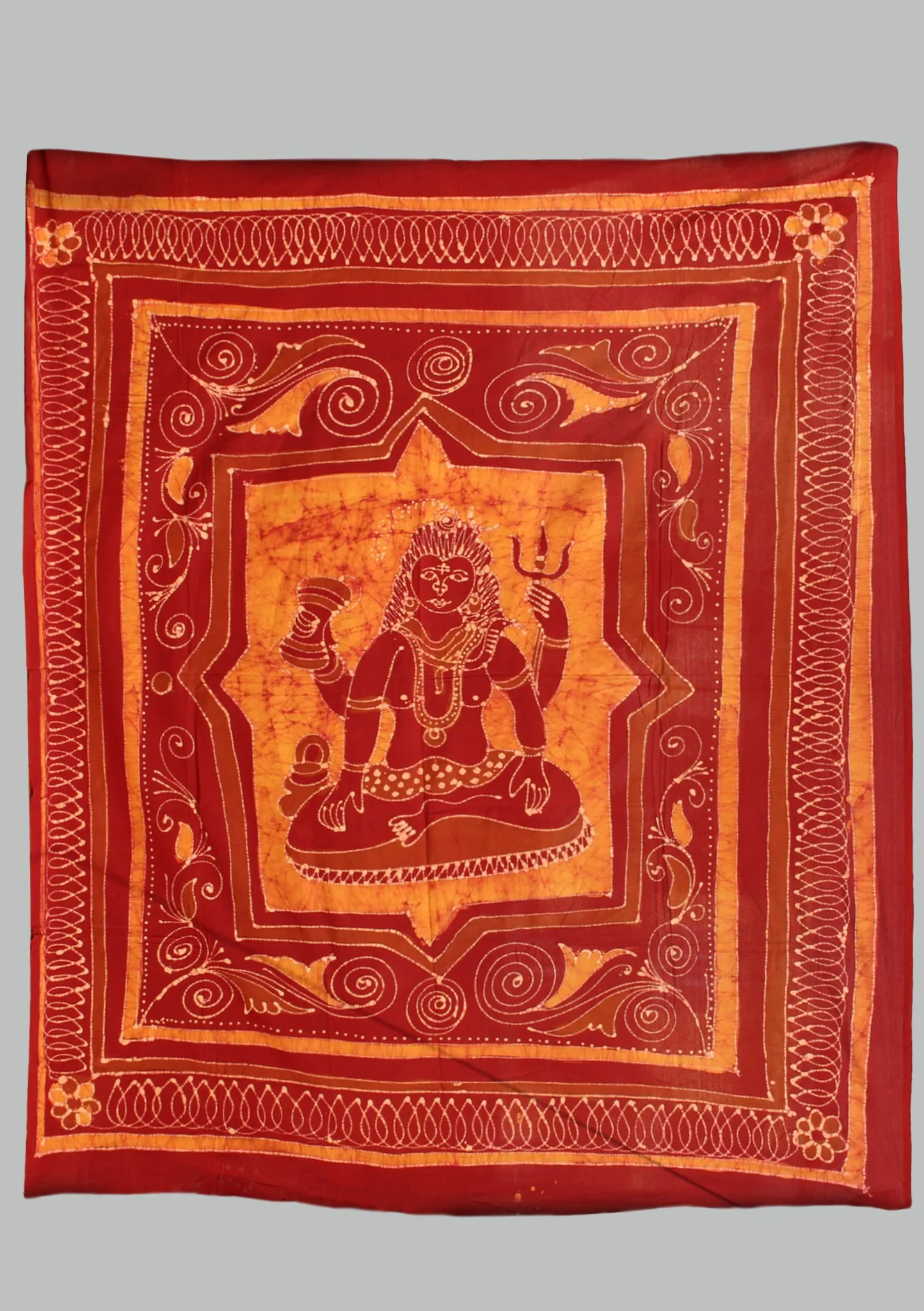 Lord Shiva Printed Cotton Wall Hanging Tapestry
