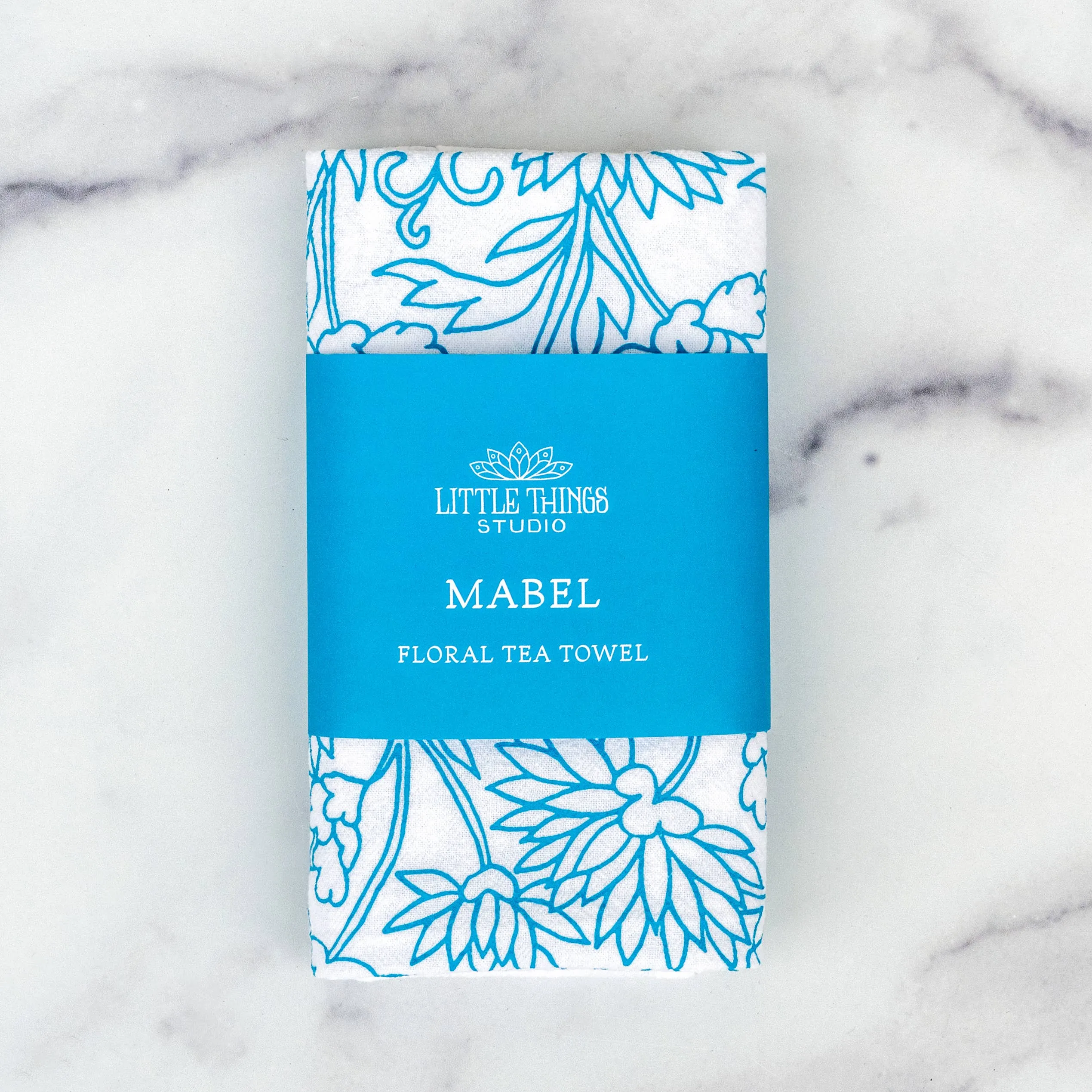 Mabel Floral Tea Towel by Little Things Studio
