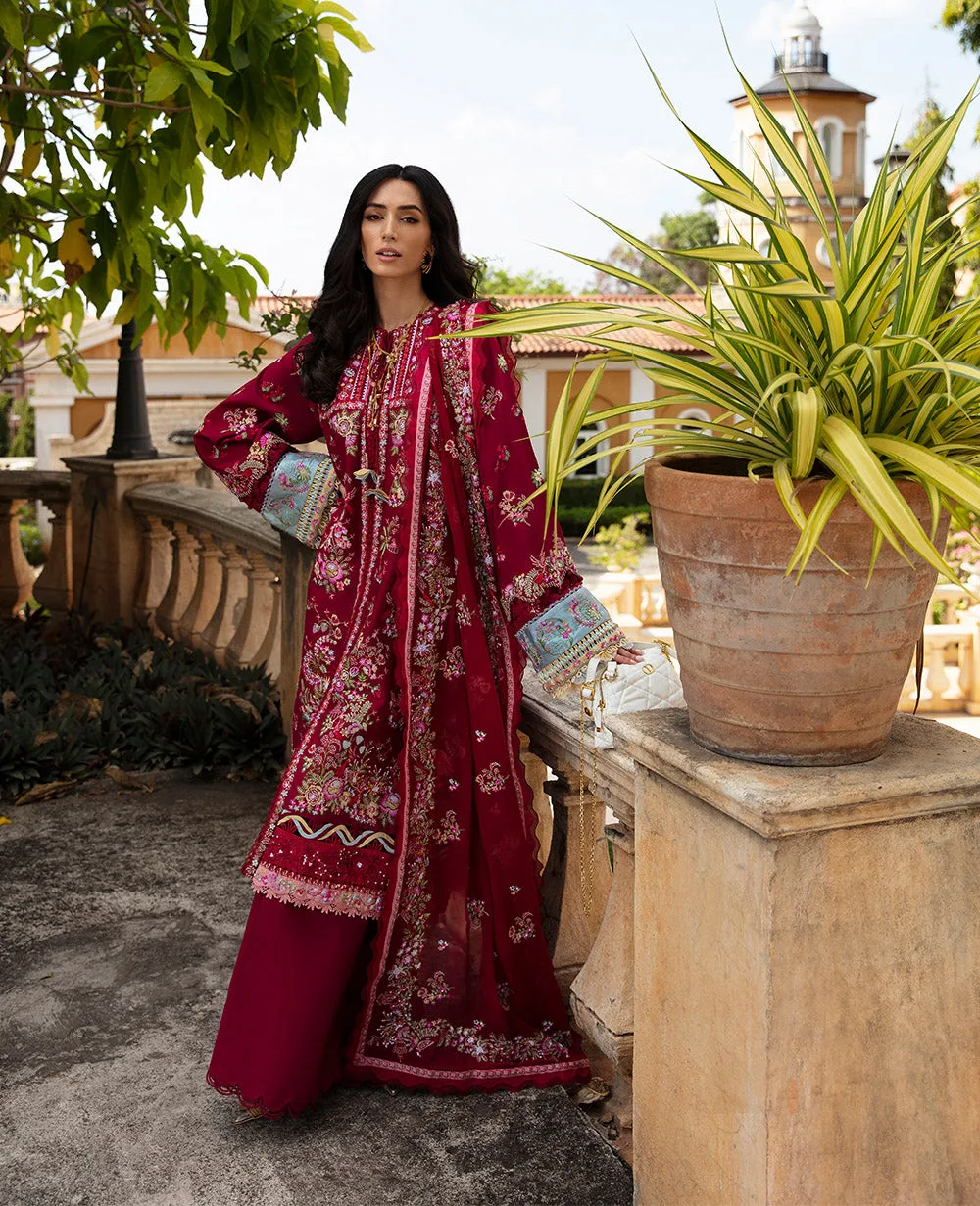 Republic Womenswear Ilana Eid Luxury Lawn – Rouge (D8-A)