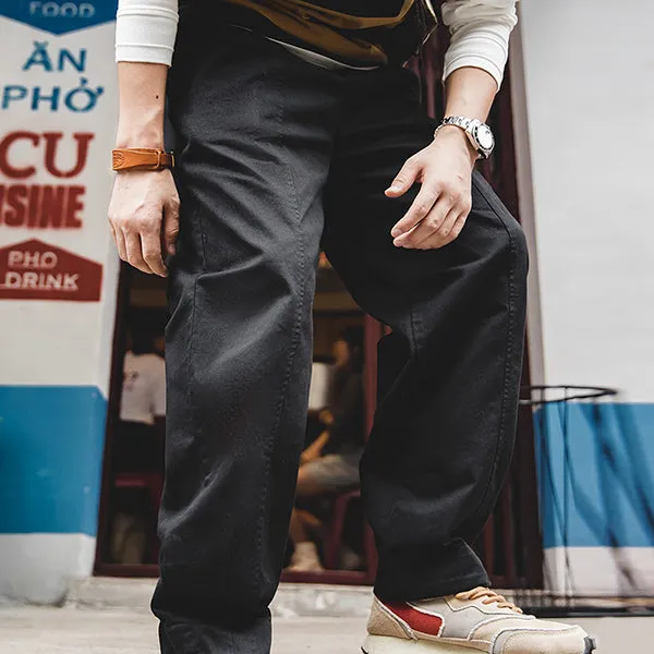 Retro Mid-waist City Boy Casual Easy Pants