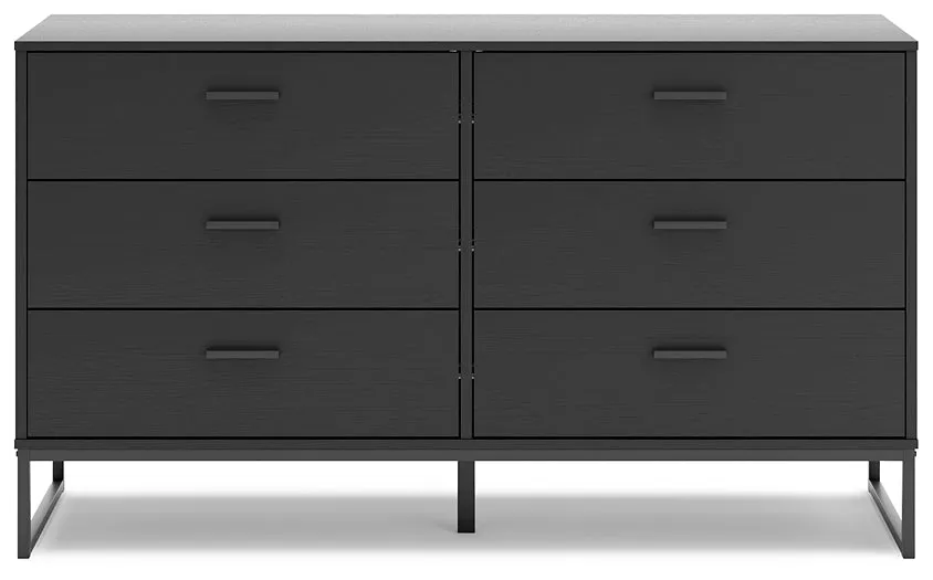 Socalle Twin Panel Headboard with Dresser, Chest and 2 Nightstands