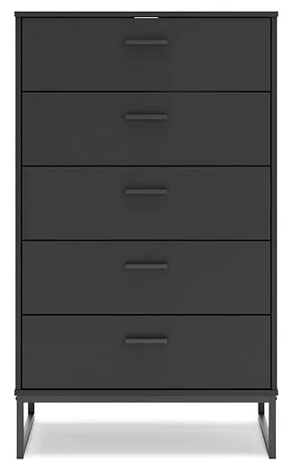 Socalle Twin Panel Headboard with Dresser, Chest and 2 Nightstands