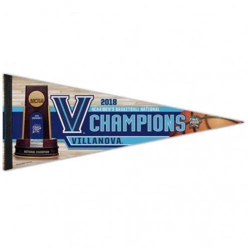 Villanova Wildcats 2018 NCAA Men's Basketball National Champions Premium Pennant